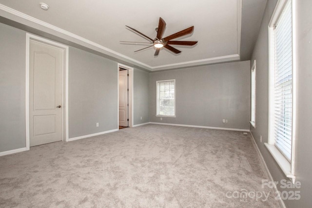 4907 White Oak Ln, Denver, NC 28037 - unfurnished bedroom with crown molding, carpet flooring, and a ceiling fan