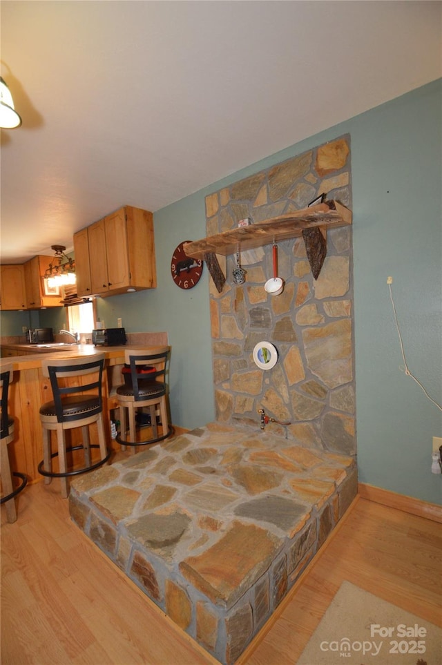 interior space featuring wood finished floors