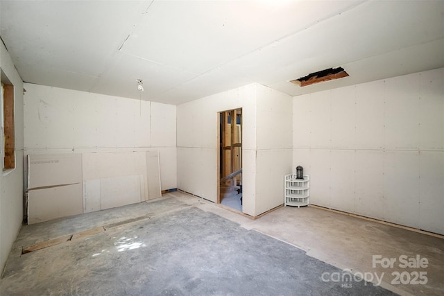 view of basement