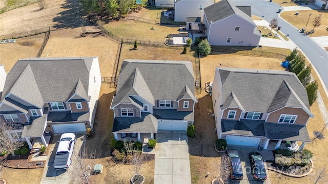 aerial view featuring a residential view