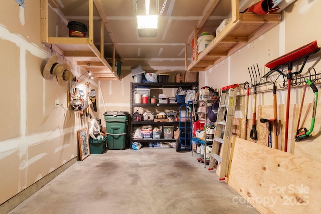 view of storage room