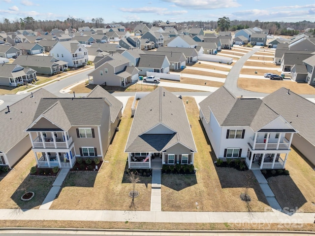 aerial view featuring a residential view