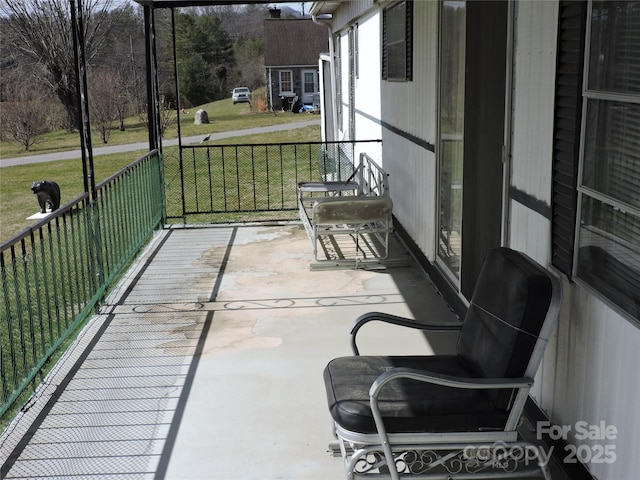 view of balcony