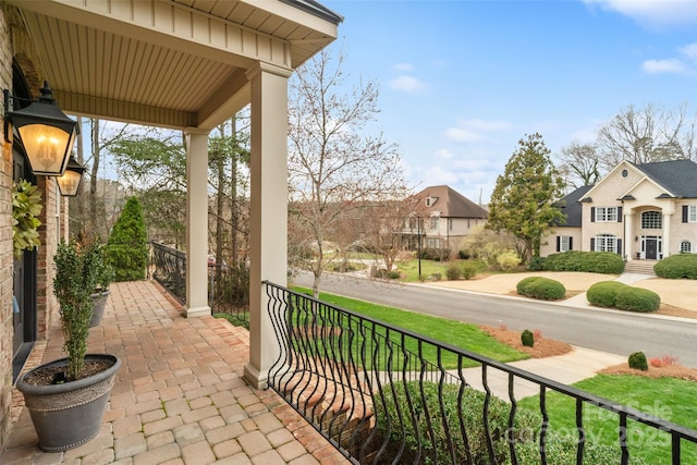 balcony with a porch