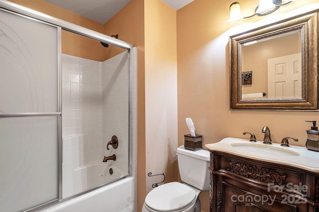 97 Ballantree Dr, Asheville, NC 28803 - full bathroom featuring toilet, enclosed tub / shower combo, and vanity