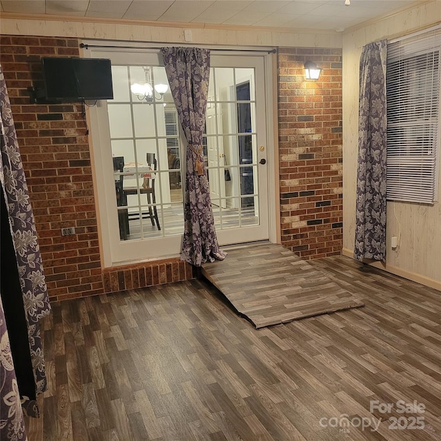 interior space featuring french doors