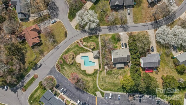 birds eye view of property featuring a residential view