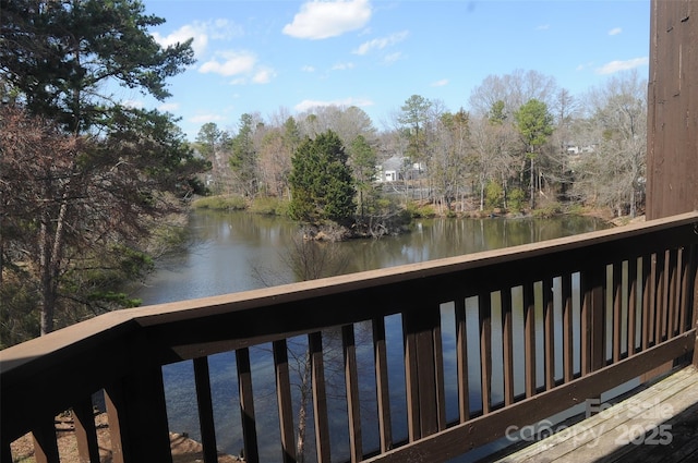 view of water feature