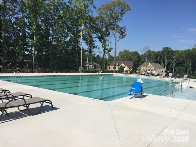 pool featuring a patio