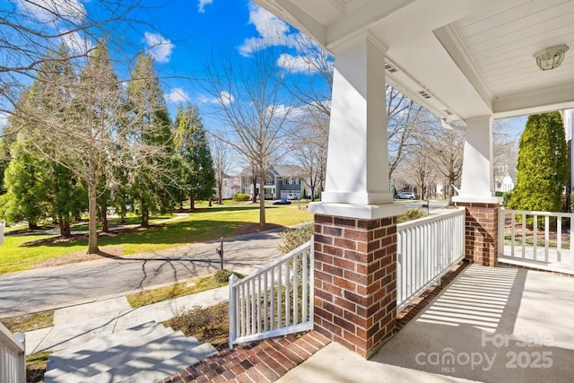 view of patio / terrace featuring a porch