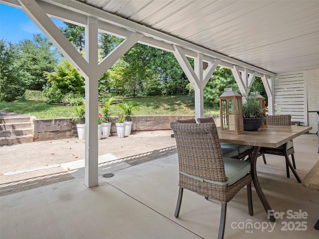 view of patio / terrace with outdoor dining area