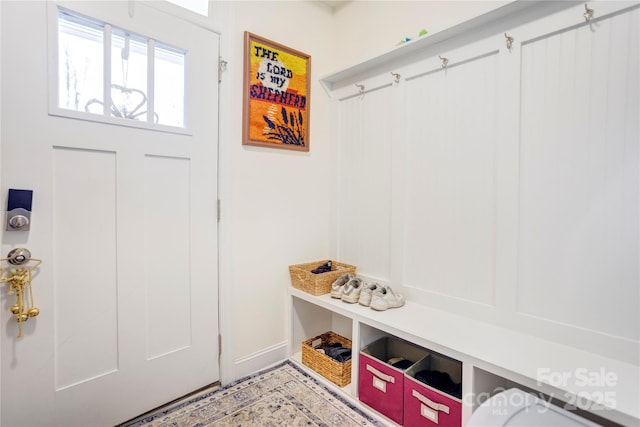 view of mudroom