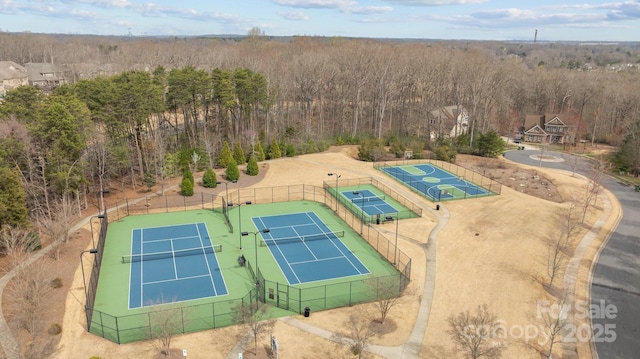 aerial view with a view of trees