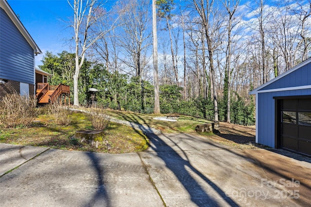 view of street featuring driveway