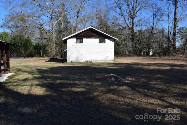 view of outdoor structure