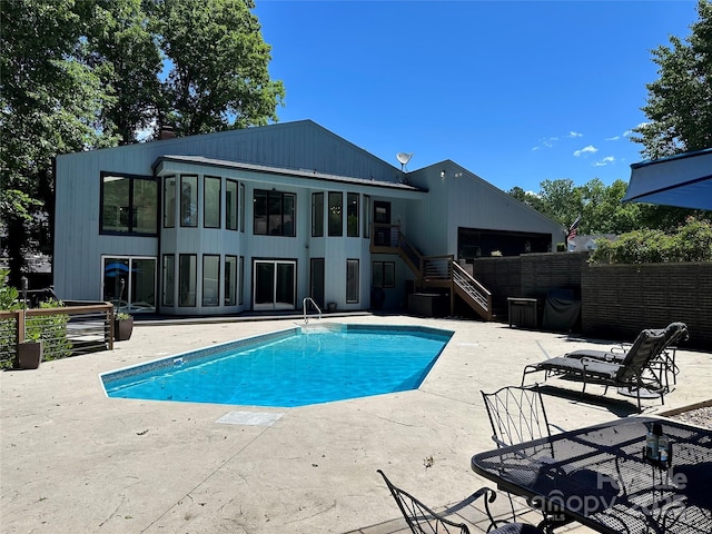 18 Pickett Ave, Spencer, NC 28159 - view of pool featuring stairway and a patio