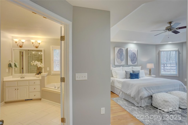 5306 Club View Dr, Concord, NC 28025 - bedroom with a sink and ensuite bath