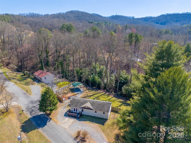 aerial view with a view of trees