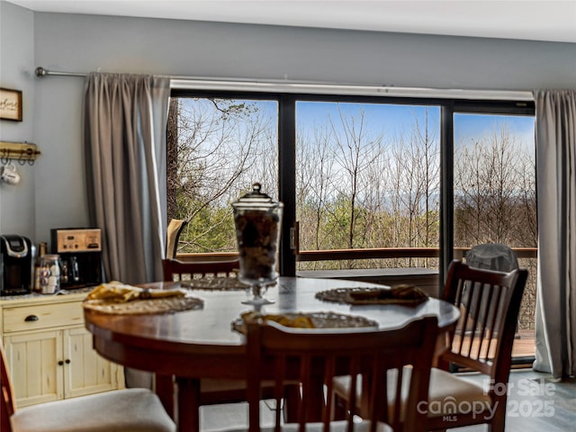 dining area with a healthy amount of sunlight