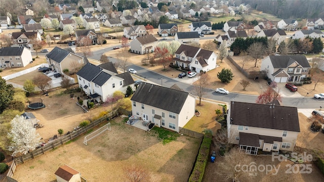 birds eye view of property featuring a residential view