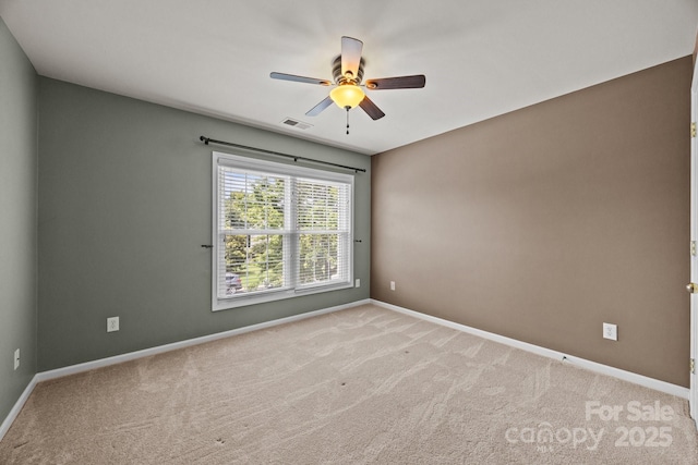 252 Legend Dr, Rock Hill, SC 29732 - empty room with a ceiling fan, carpet floors, and baseboards