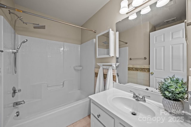 252 Legend Dr, Rock Hill, SC 29732 - full bathroom with shower / bathtub combination, vanity, and tile patterned floors