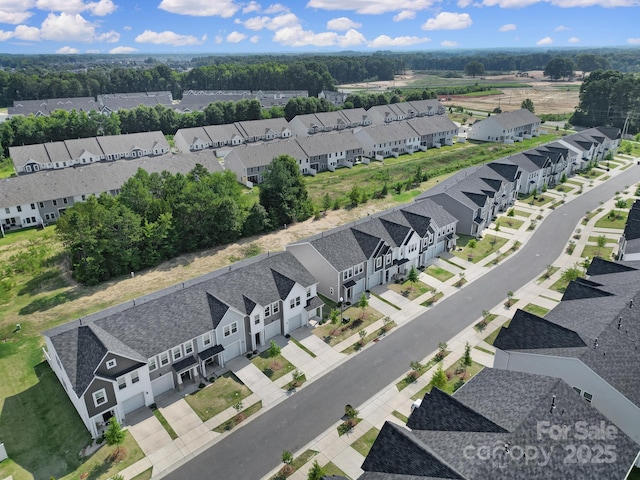 drone / aerial view featuring a residential view