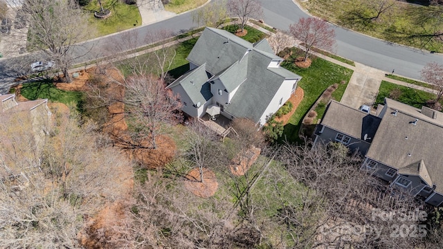 aerial view featuring a residential view