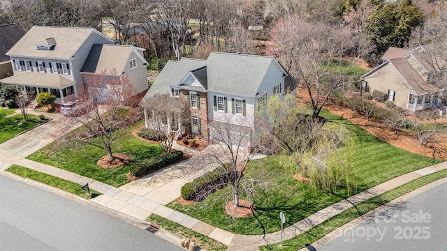 birds eye view of property featuring a residential view