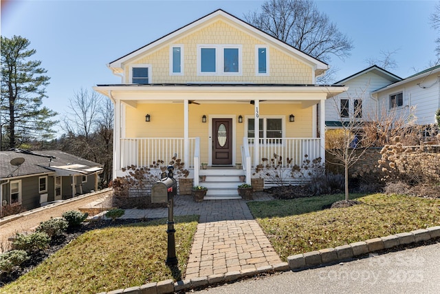 bungalow-style home featuring a porch