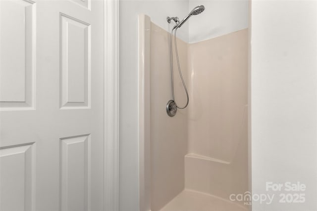 full bathroom with a walk in shower