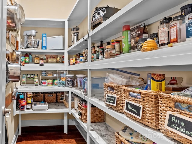 view of pantry