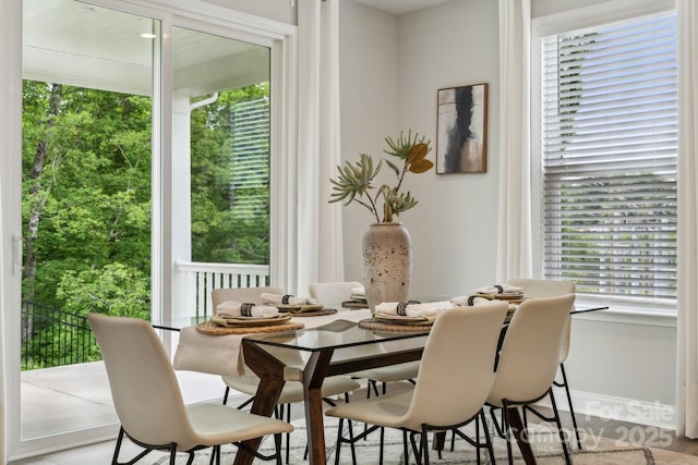 1439 Hubert Graham Way, Tega Cay, SC 29708 - dining space with plenty of natural light and baseboards