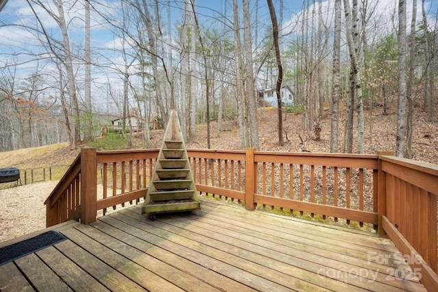 view of wooden terrace