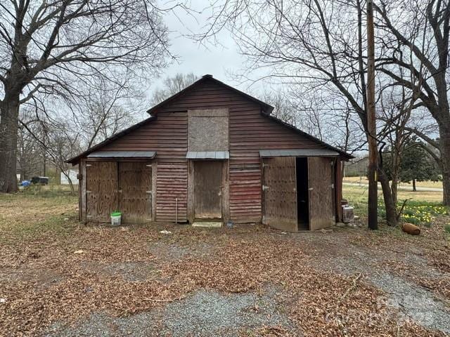 view of barn