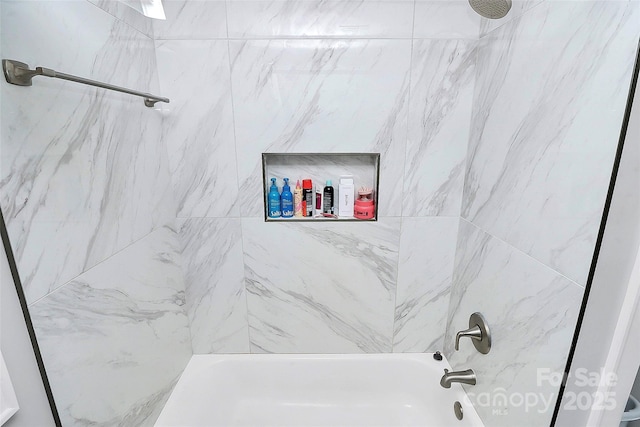 full bathroom featuring shower / tub combination