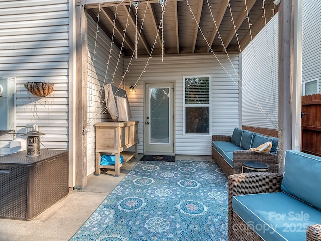 view of patio / terrace featuring outdoor lounge area