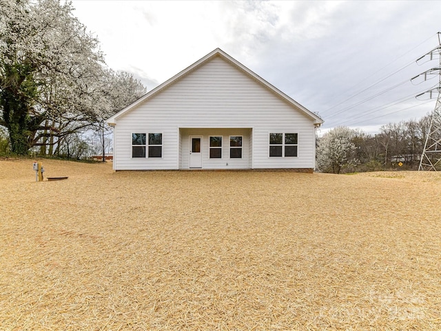 view of back of property