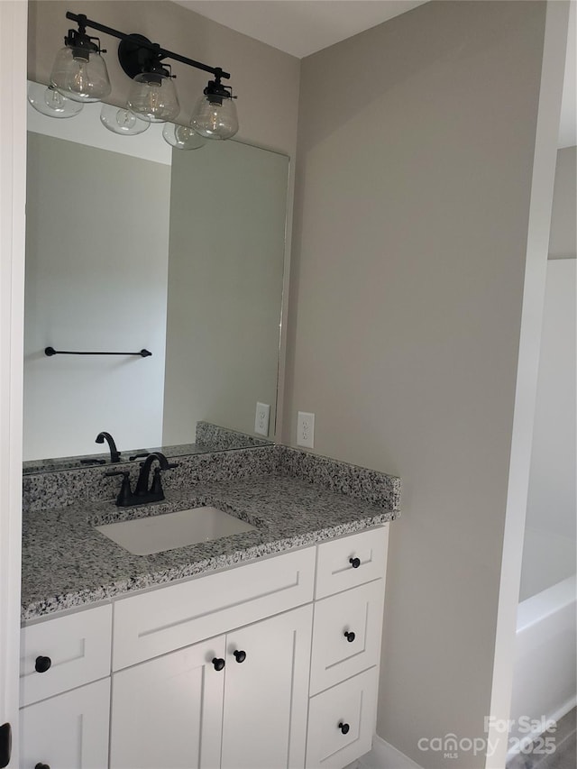 bathroom with vanity