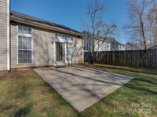 view of patio with fence