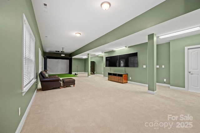 722 Fairway Point Dr, Fort Mill, SC 29708 - interior space featuring visible vents, baseboards, and carpet floors