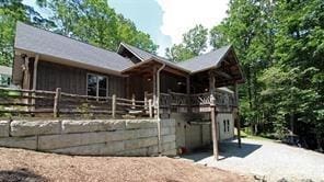 view of horse barn