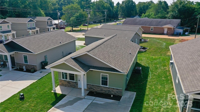 birds eye view of property featuring a residential view