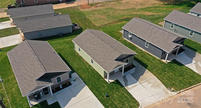 drone / aerial view featuring a residential view