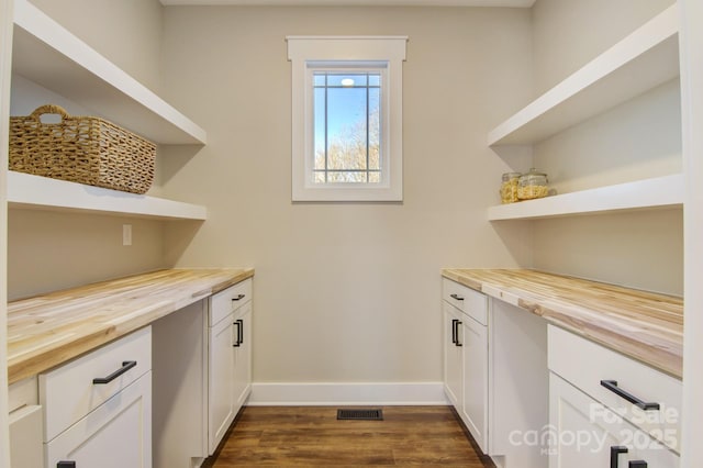 pantry featuring visible vents