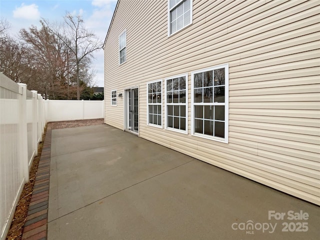 view of patio / terrace featuring a fenced backyard