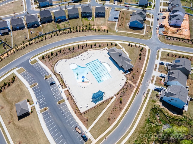 drone / aerial view featuring a residential view