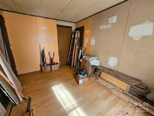 interior space with wood finished floors