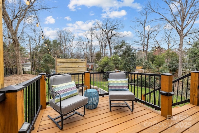 view of wooden terrace