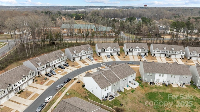 aerial view featuring a residential view